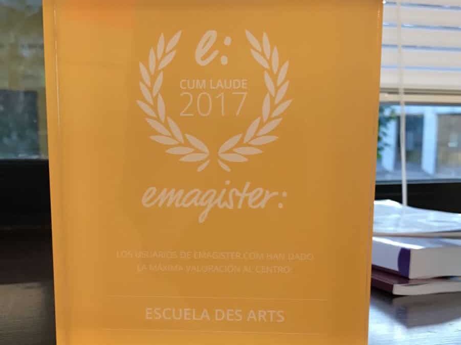 Escuela Des Arts recibe el Sello Cum Laude 2017 de Emagister