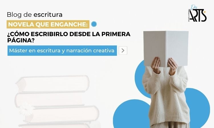 Persona con libros en las manos enganchada a la novela